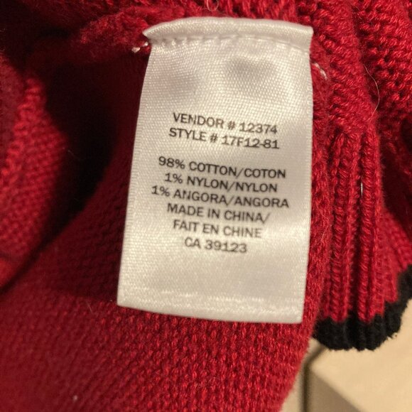 Northern Reflections Winter Cardinal Bird Theme Zip Up Sweater, Size Large - Picture 4 of 7